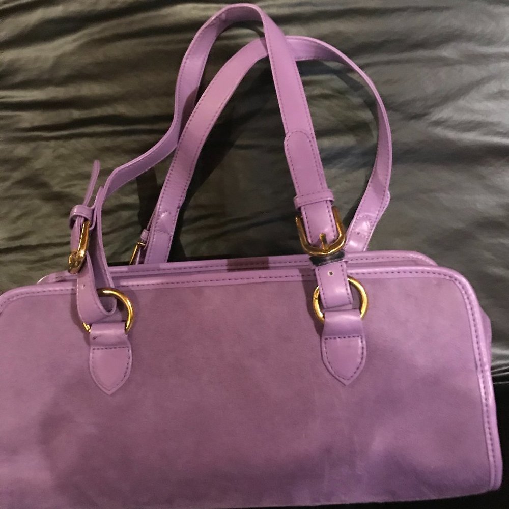 Maggie Sweet micro fabric handbag  - Light Purple